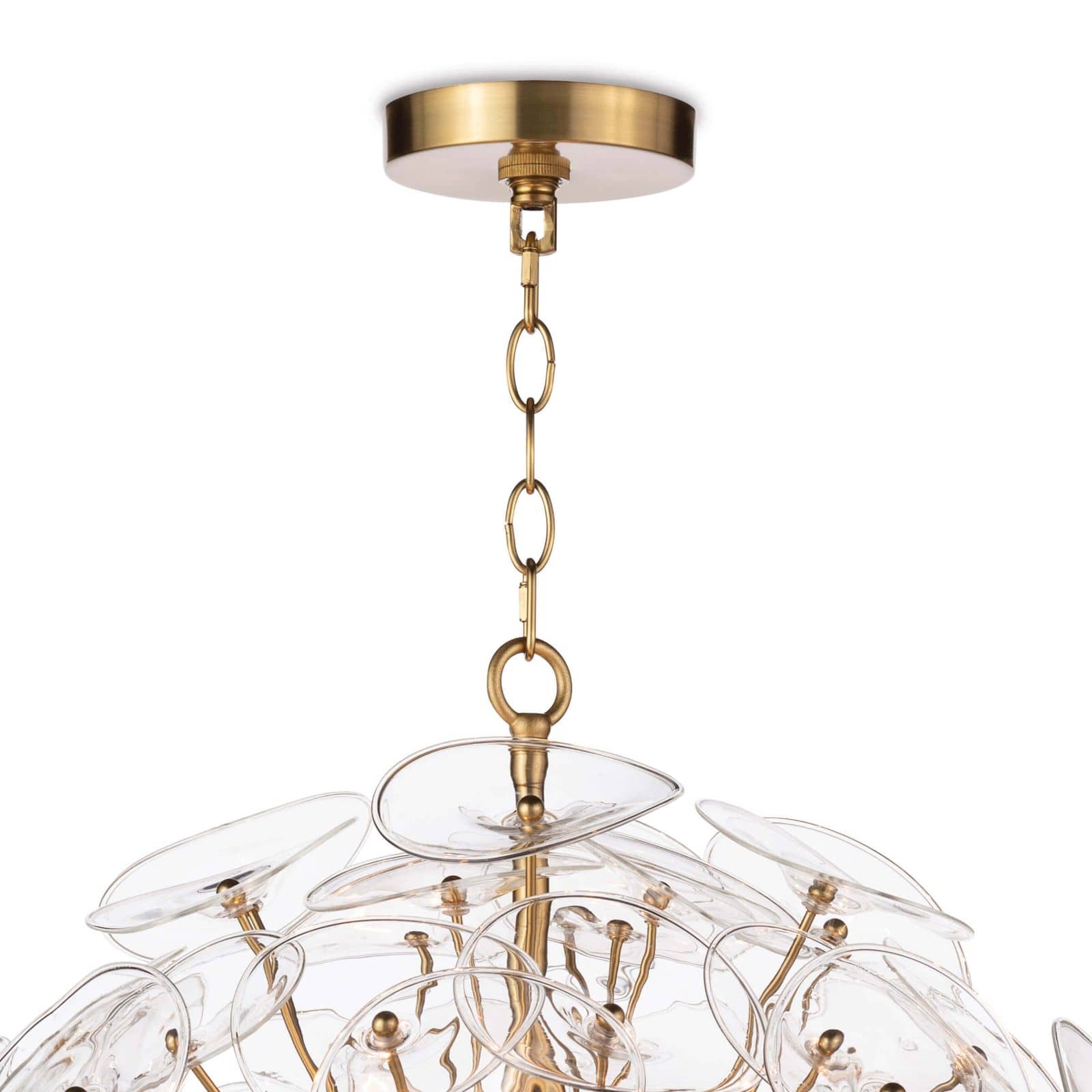 Poppy Glass Chandelier Small (Clear)