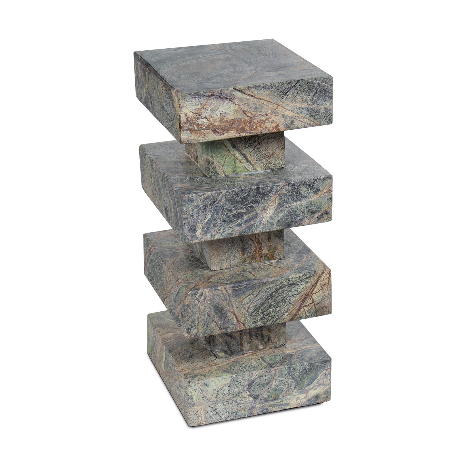 Charli Marble Accent Table (Green)