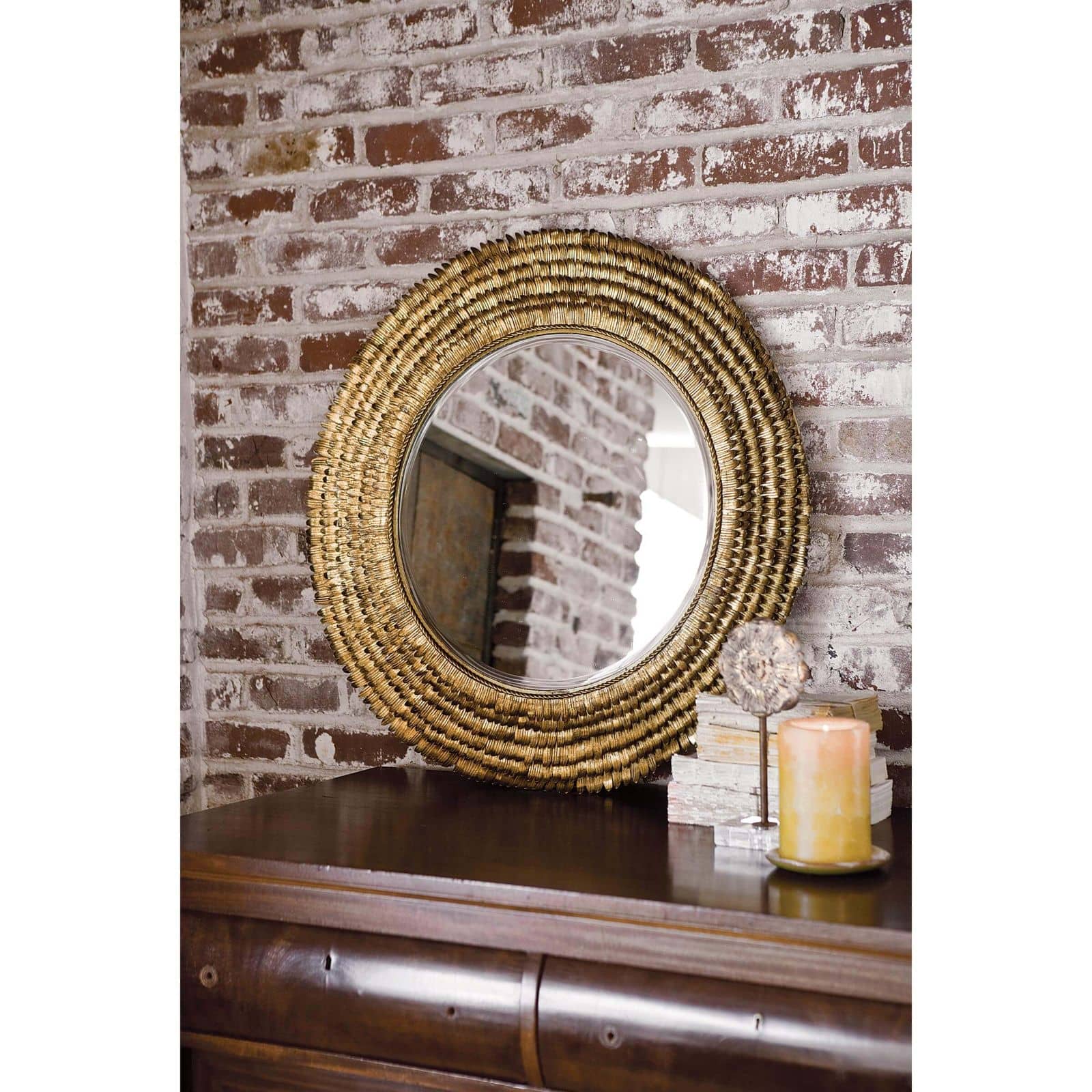 Petal Mirror Small (Gold)