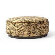 Sinclair Large Round Ottoman - Balkan Ochre