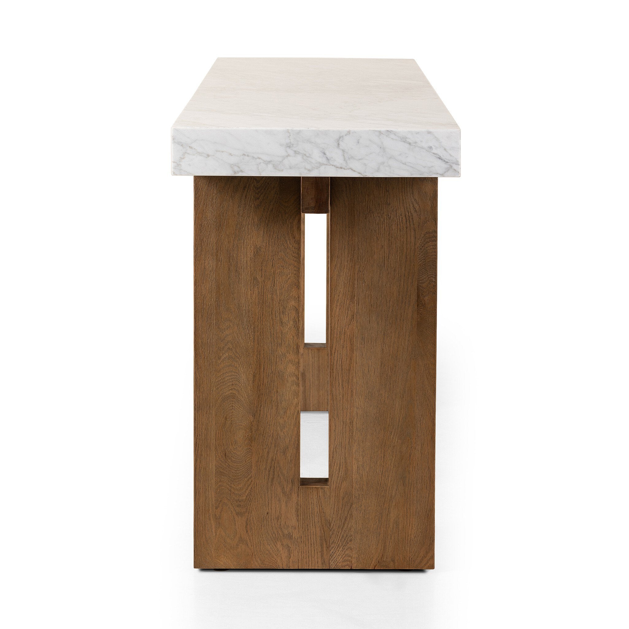 Olympia Console Table - White Carrara Marble