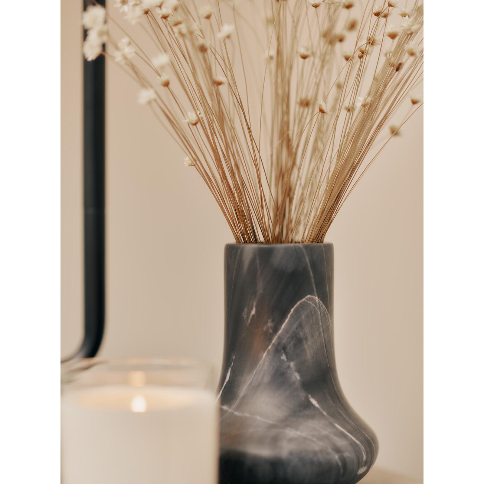 Jasper Marble Vase Small (Black)