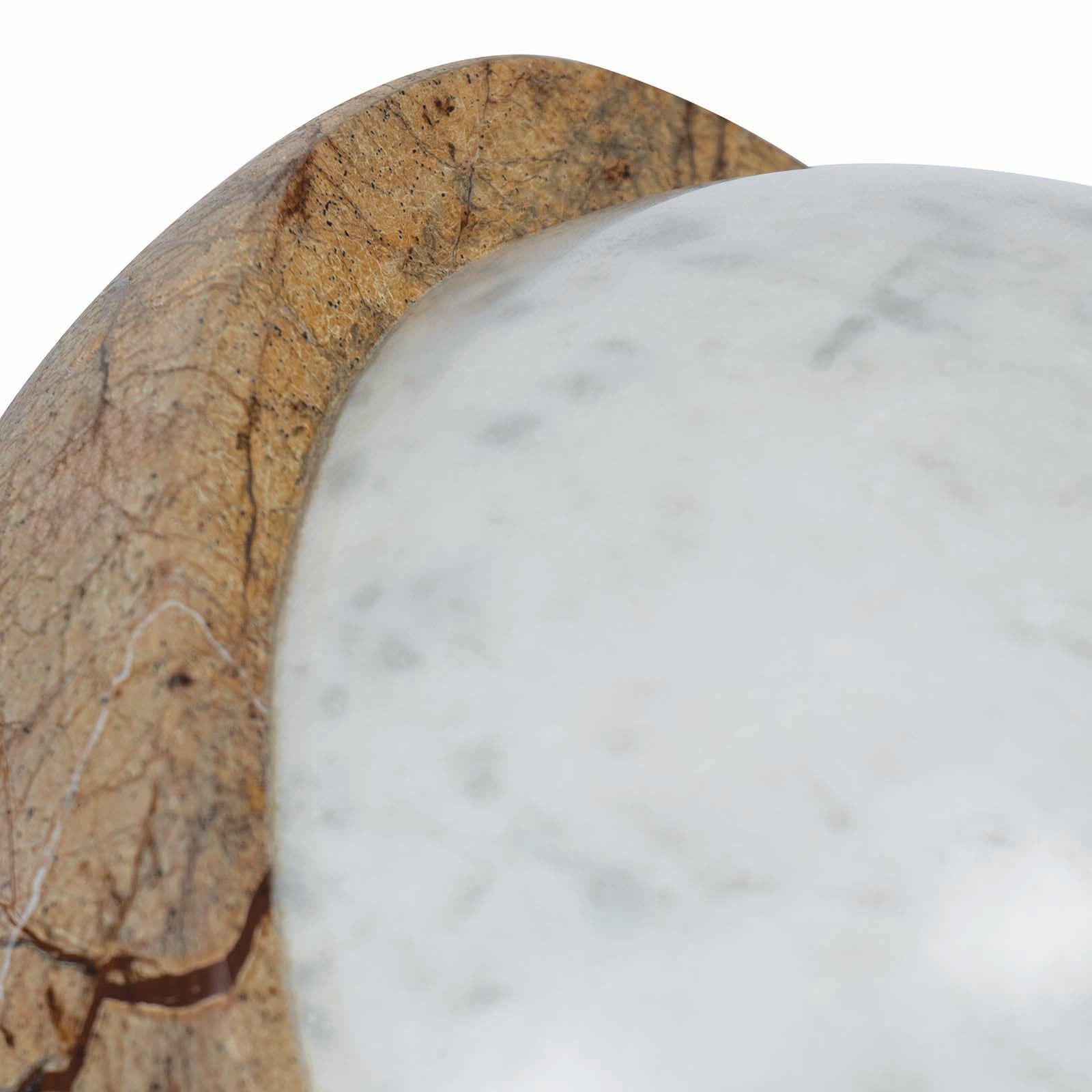 Flint Marble Accessory (Forest Brown and White)