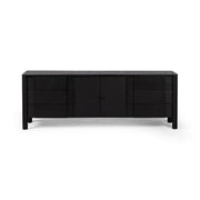 Pollard Media Console - Brushed Ebony Oak Veneer