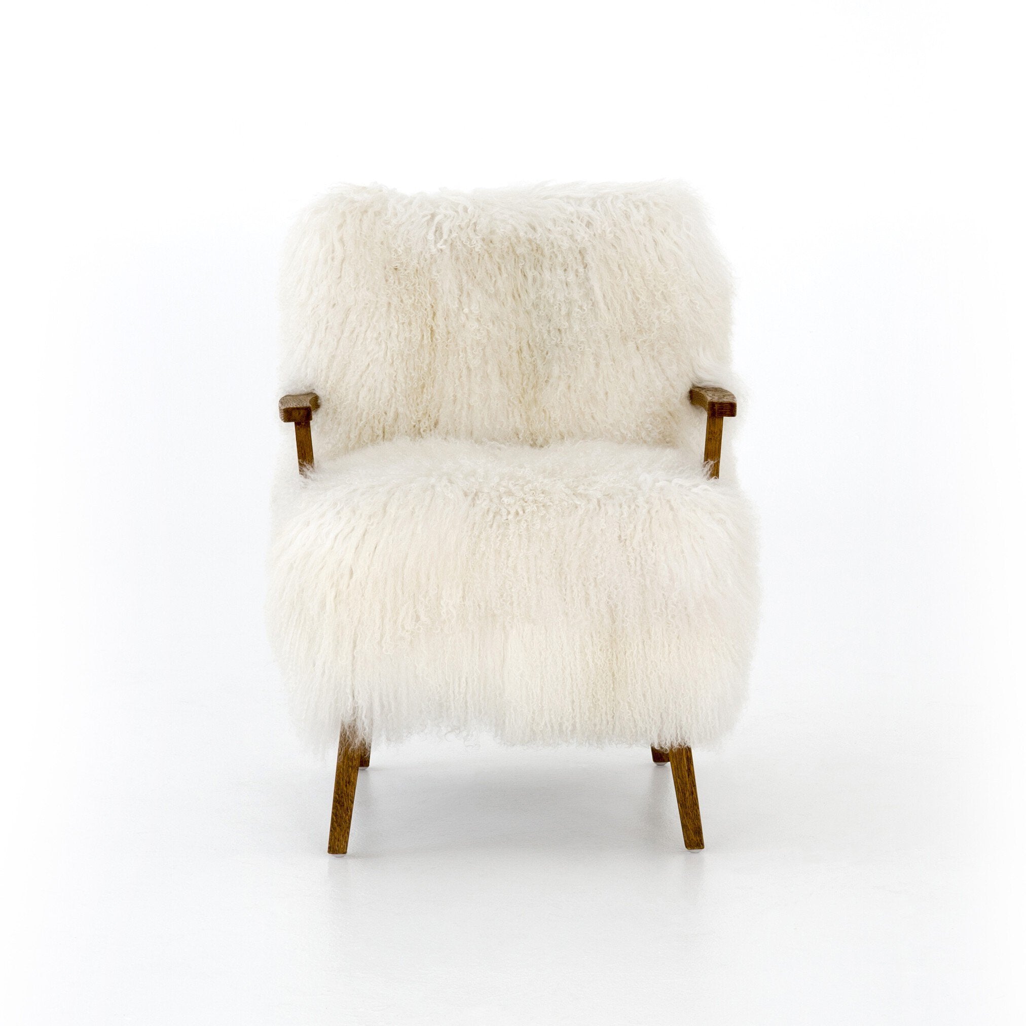 Ashland Armchair - Mongolia Cream Fur