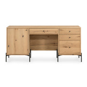 Eaton Executive Desk - Light Oak Resin