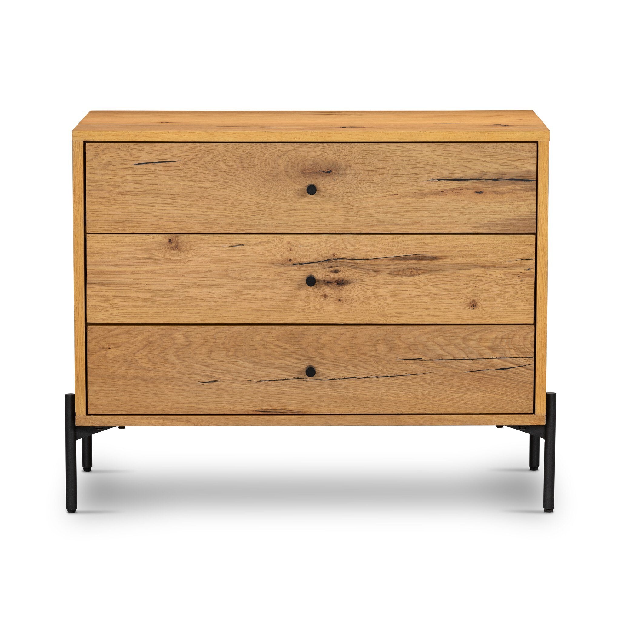 Eaton Large Nightstand - Light Oak Resin
