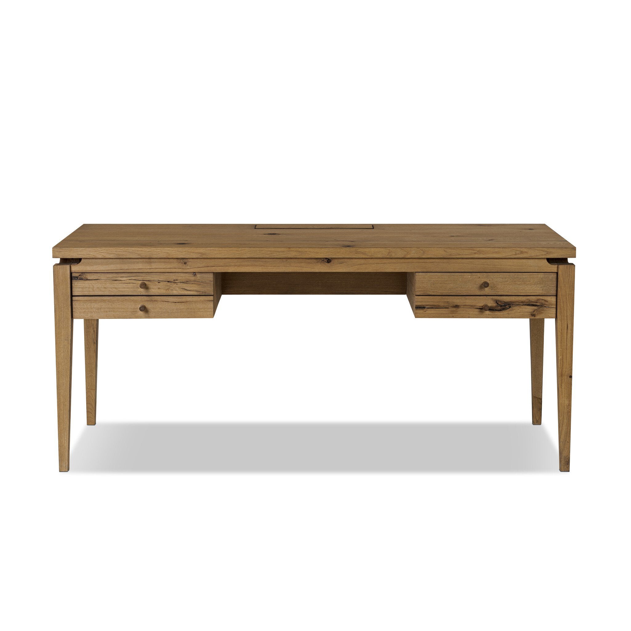 Bergstrom Desk - Warm Natural Oak Veneer