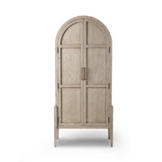 Tolle Panel Door Cabinet - Rustic White Veneer