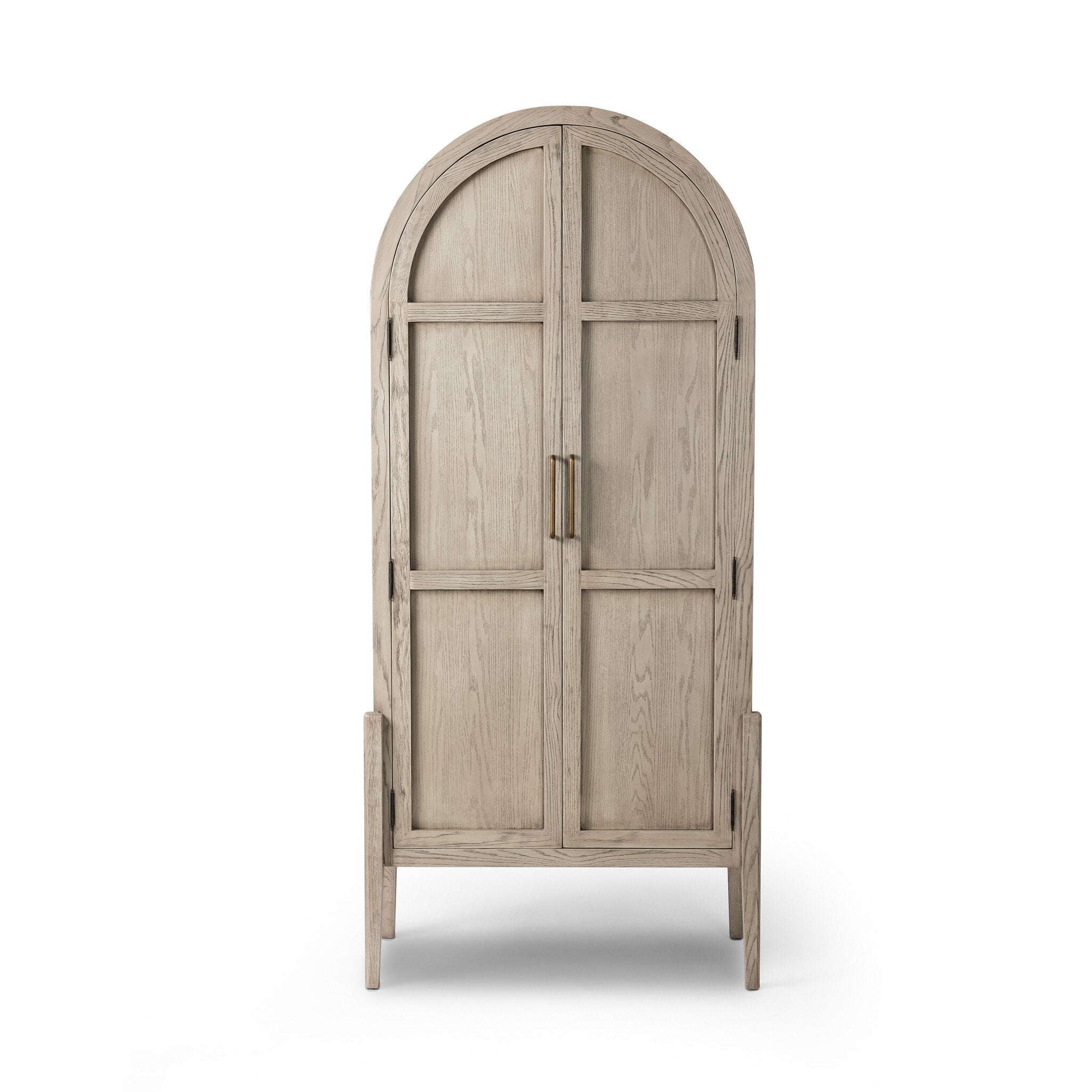 Tolle Panel Door Cabinet - Rustic White Veneer
