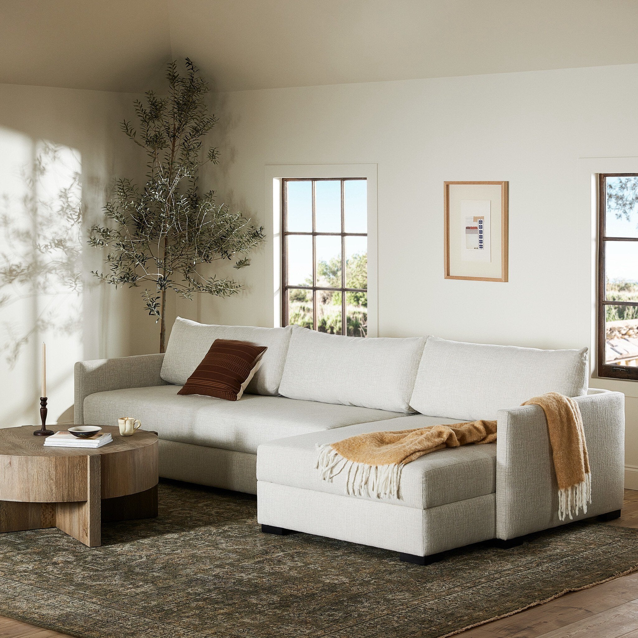 Wickham 2-Piece Sleeper Sectional - Alameda Snow