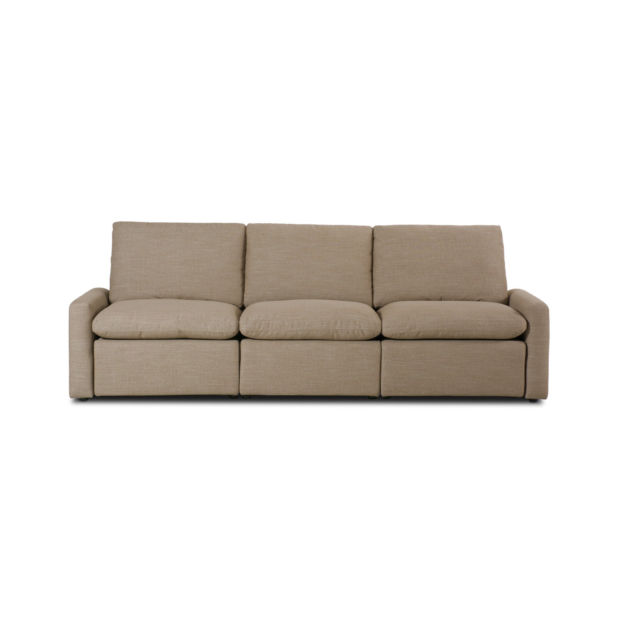 Tillery Power Recliner 3-Piece Sectional - Crypton Nomad Taupe