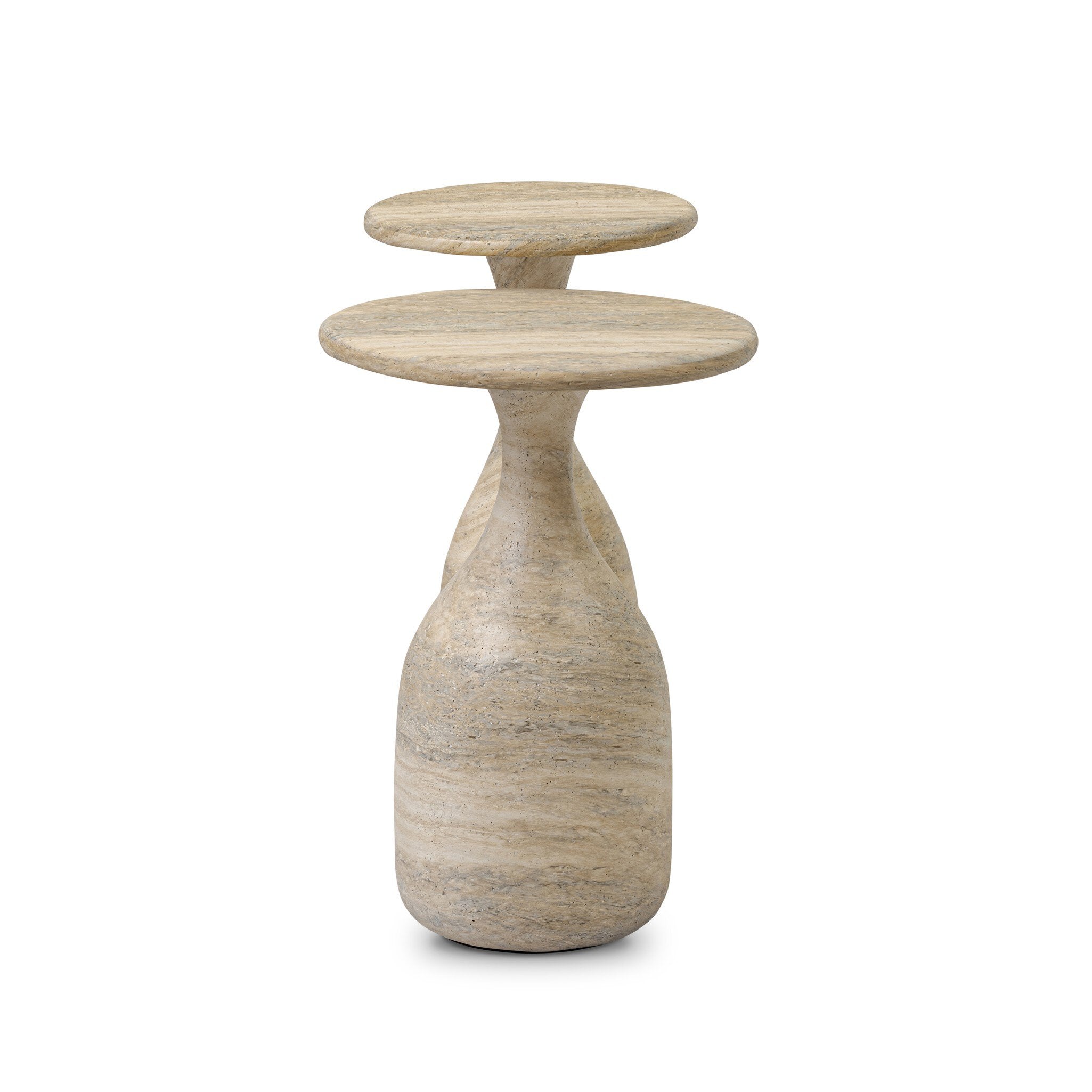 Cora Nesting End Tables - Textured Sandy Grey