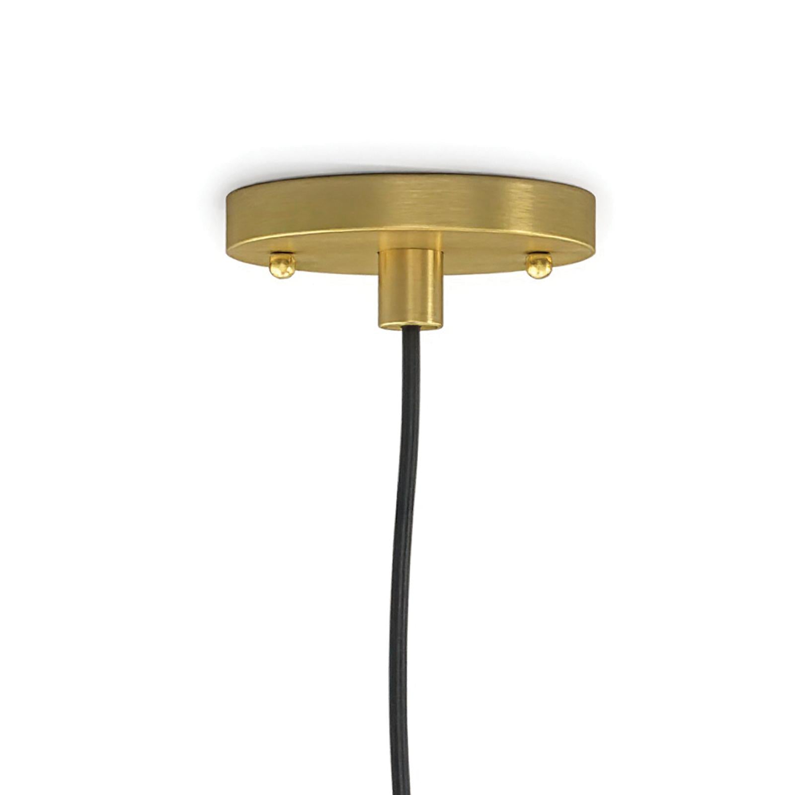 Bianca Ceramic Pendant (Matte Black and Gold)