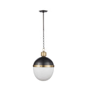 Otis Pendant Large (Blackened Brass and Natural Brass)