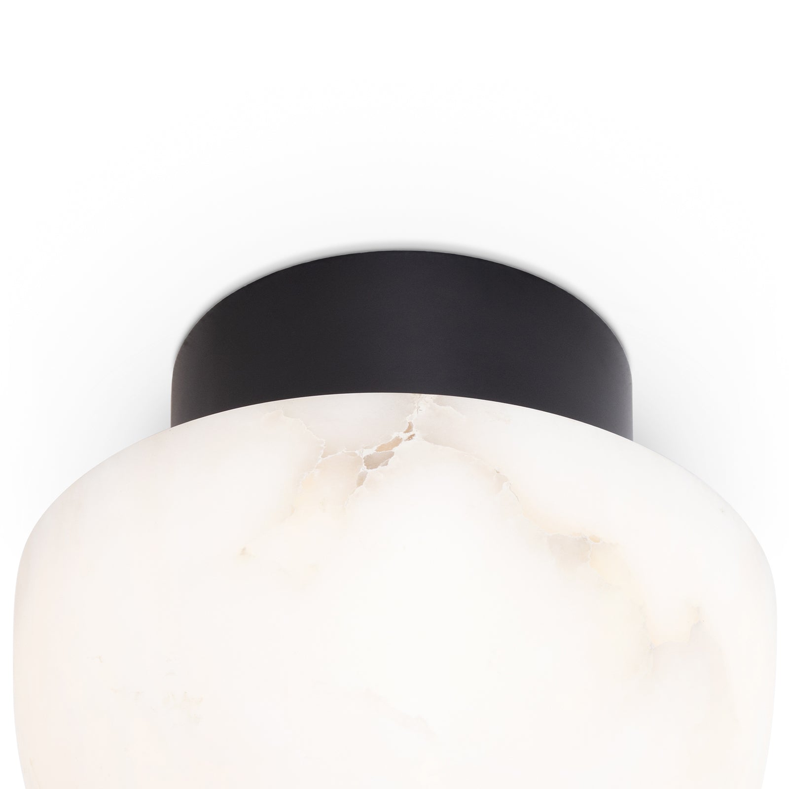 Parker Alabaster Flush Mount (Oil Rubbed Bronze)