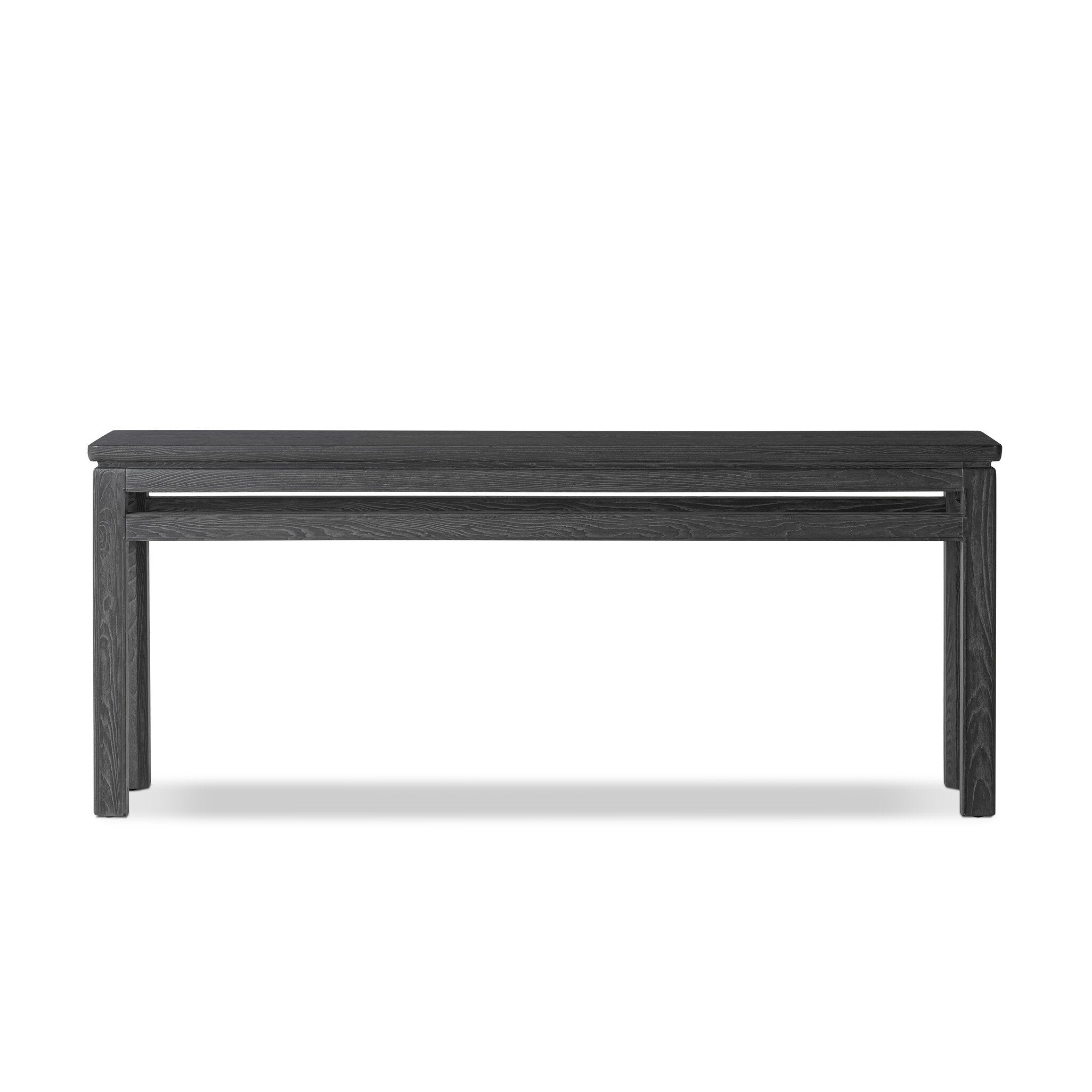Oman Console Table - Rustic Black Veneer
