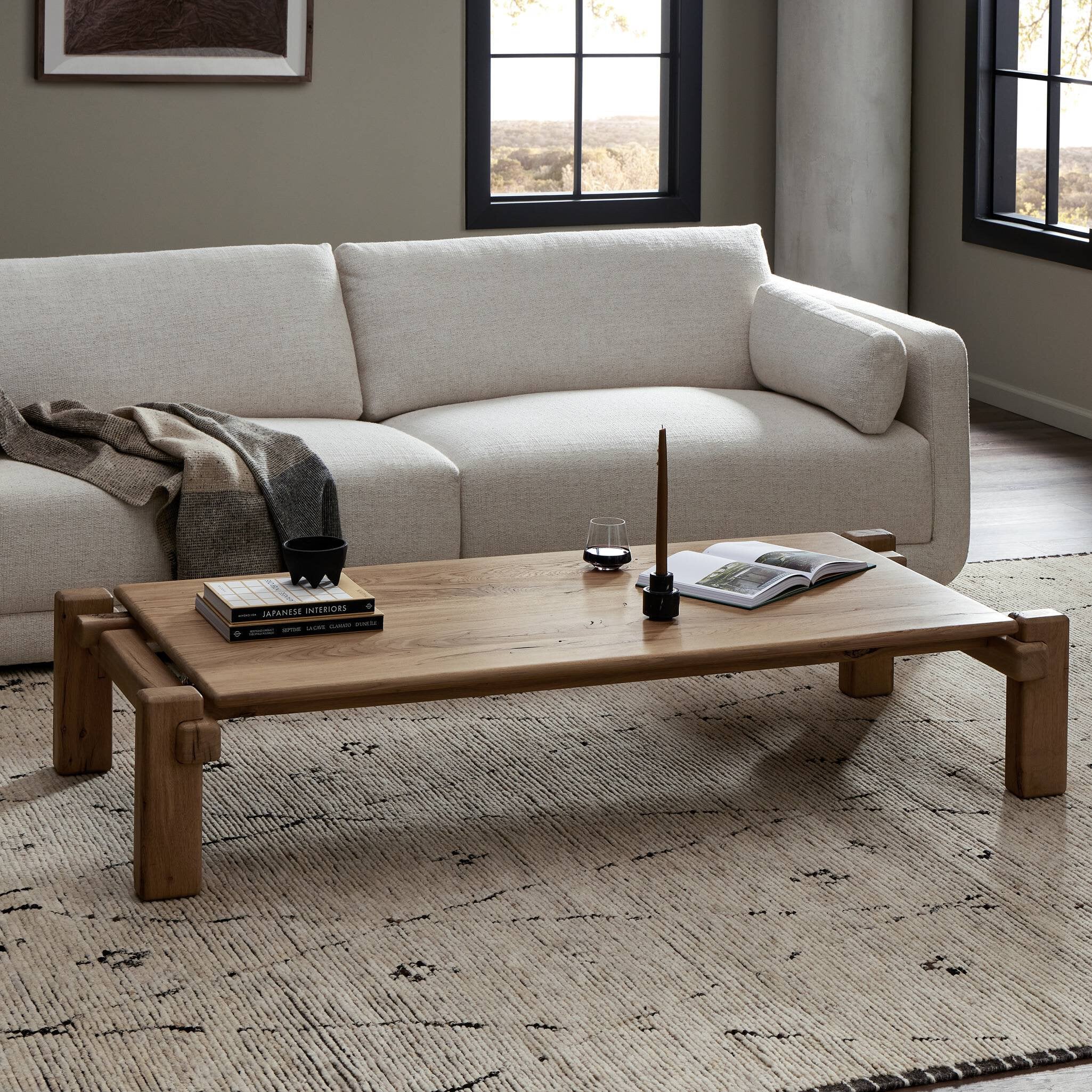 Marcia Large Coffee Table - Natural Reclaimed French Oak