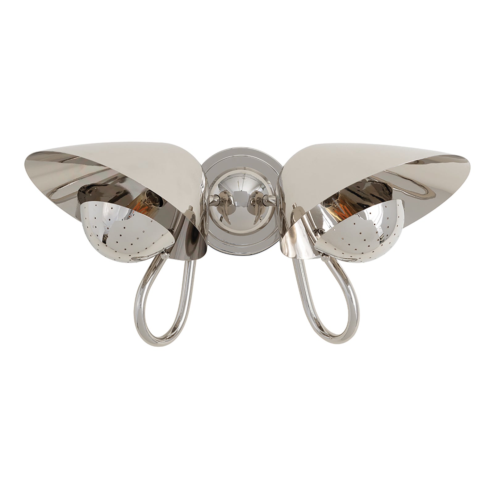 Keaton Sconce Double (Polished Nickel)