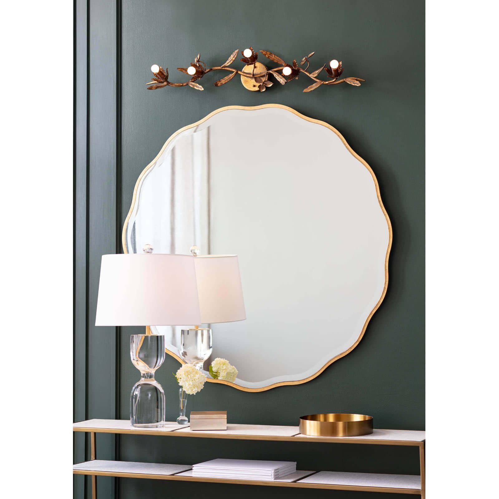 Echelon Console Table (Natural Brass)