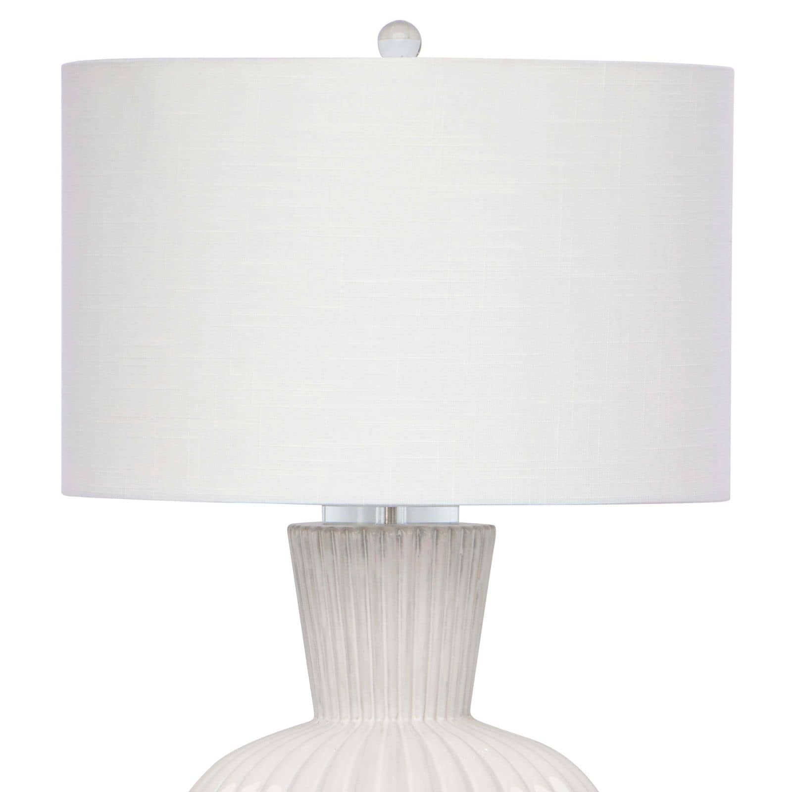Madrid Ceramic Table Lamp (White)
