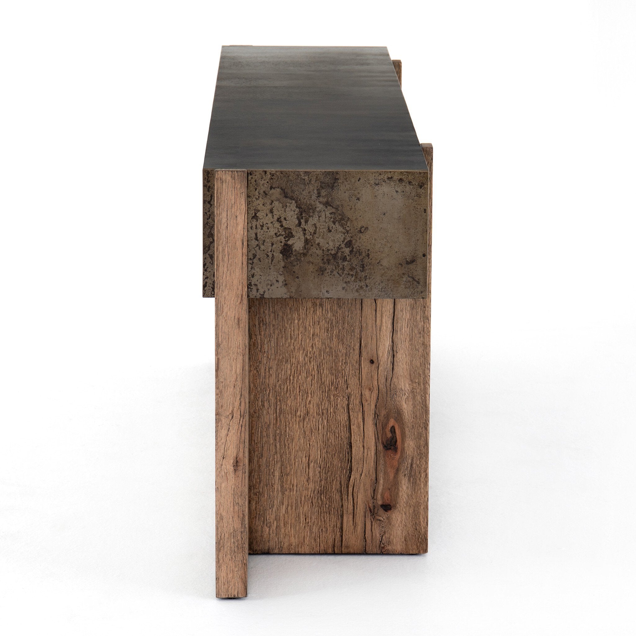 Bingham Console Table - Rustic Oak Veneer