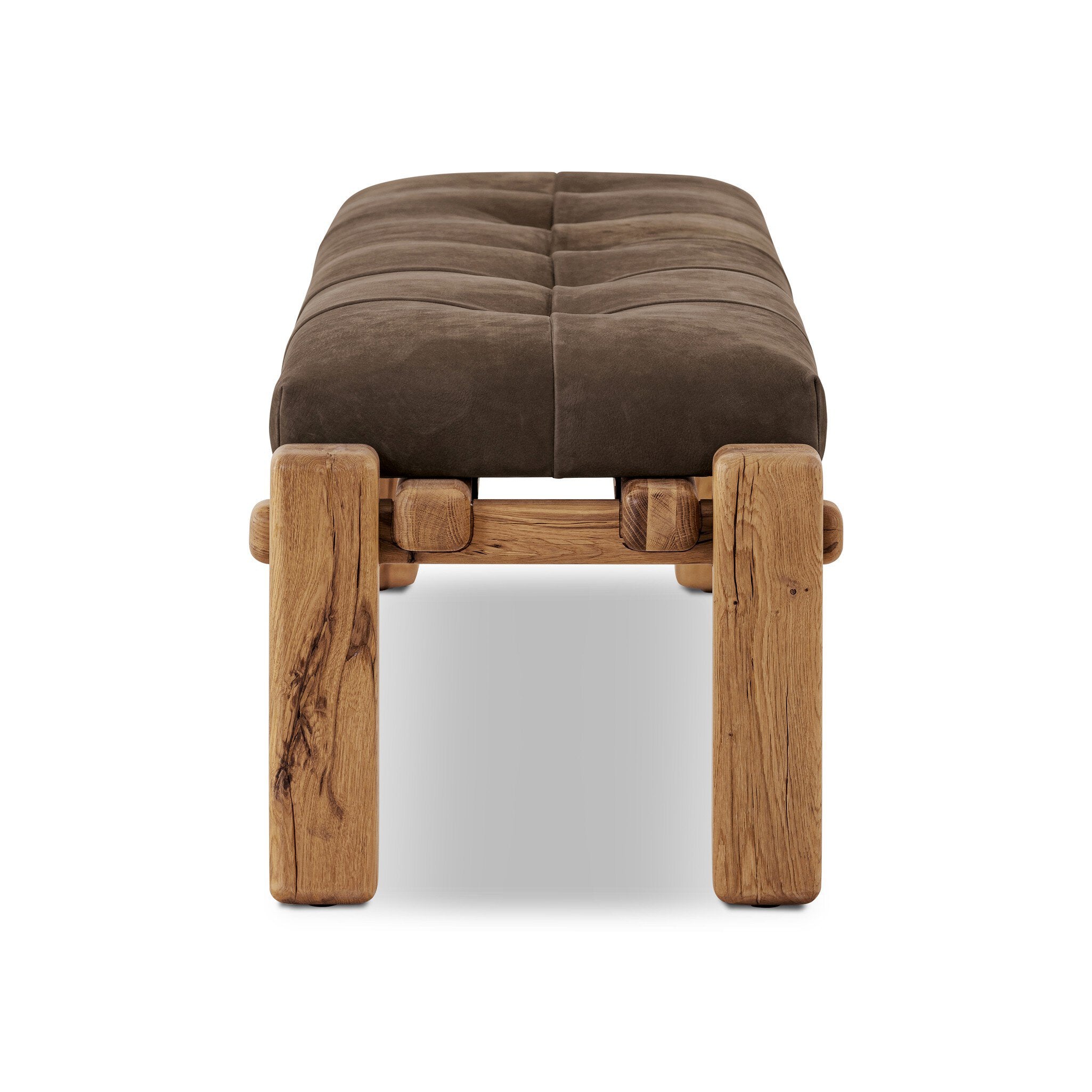 Marcia Accent Bench - Nubuck Cigar