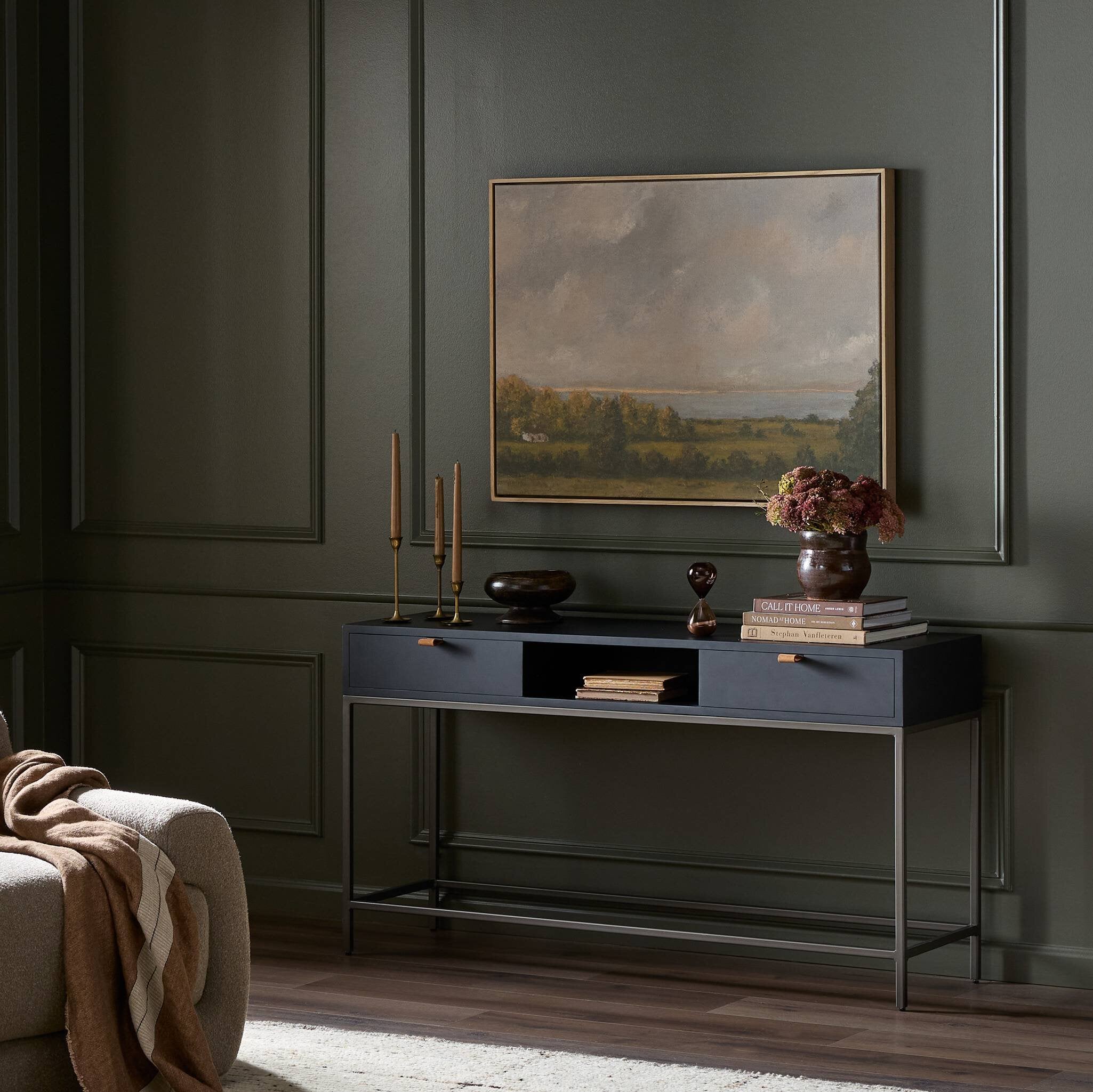 Trey Console Table - Natural Iron
