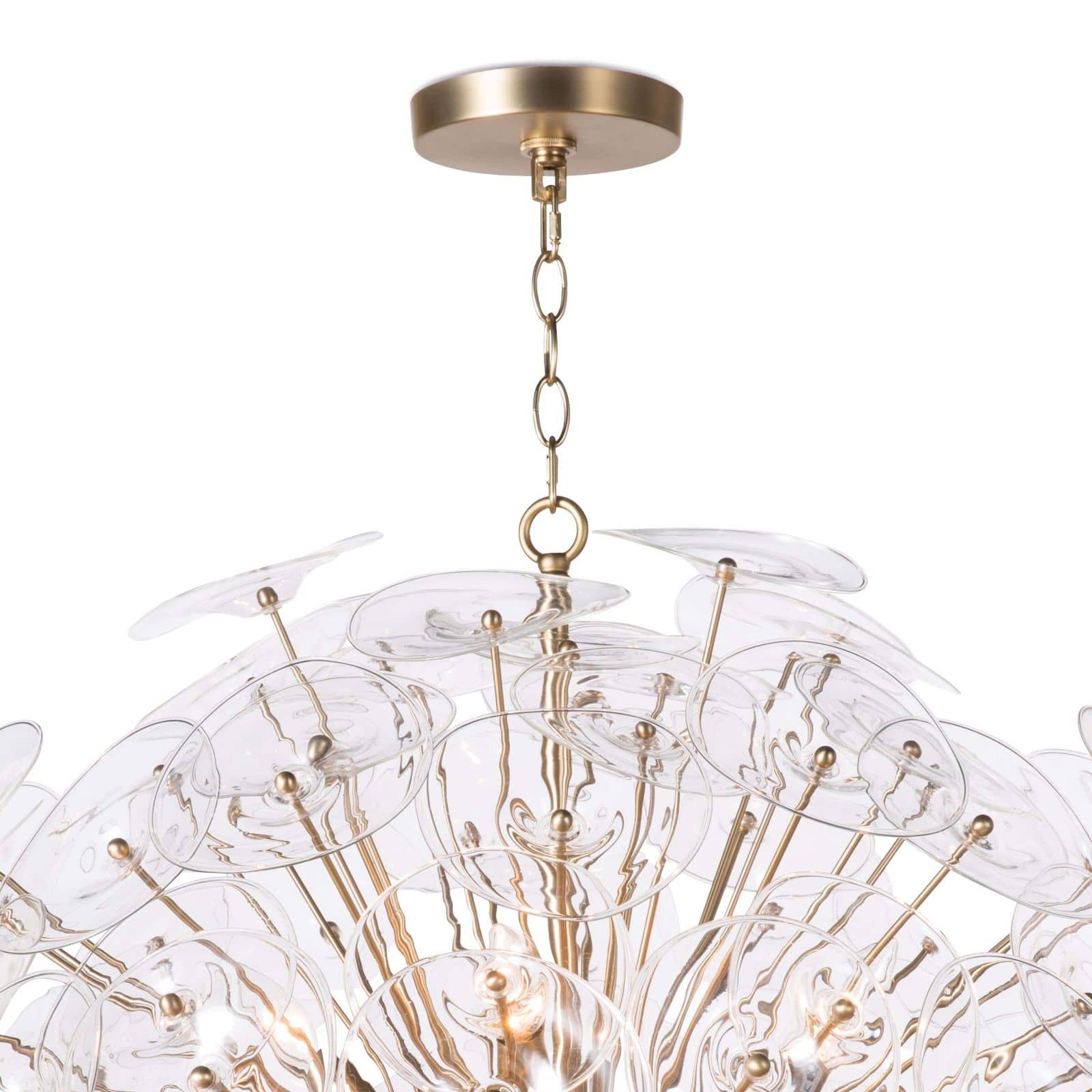 Poppy Glass Chandelier Large (Clear)
