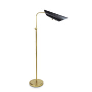 Vest Floor Lamp (Blackened Brass and Natural Brass)