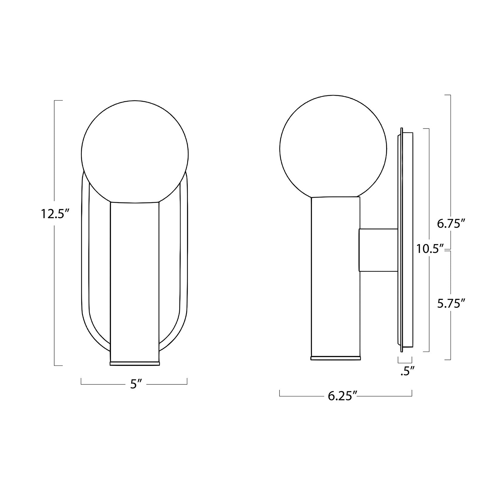 Dion Sconce (Polished Nickel)