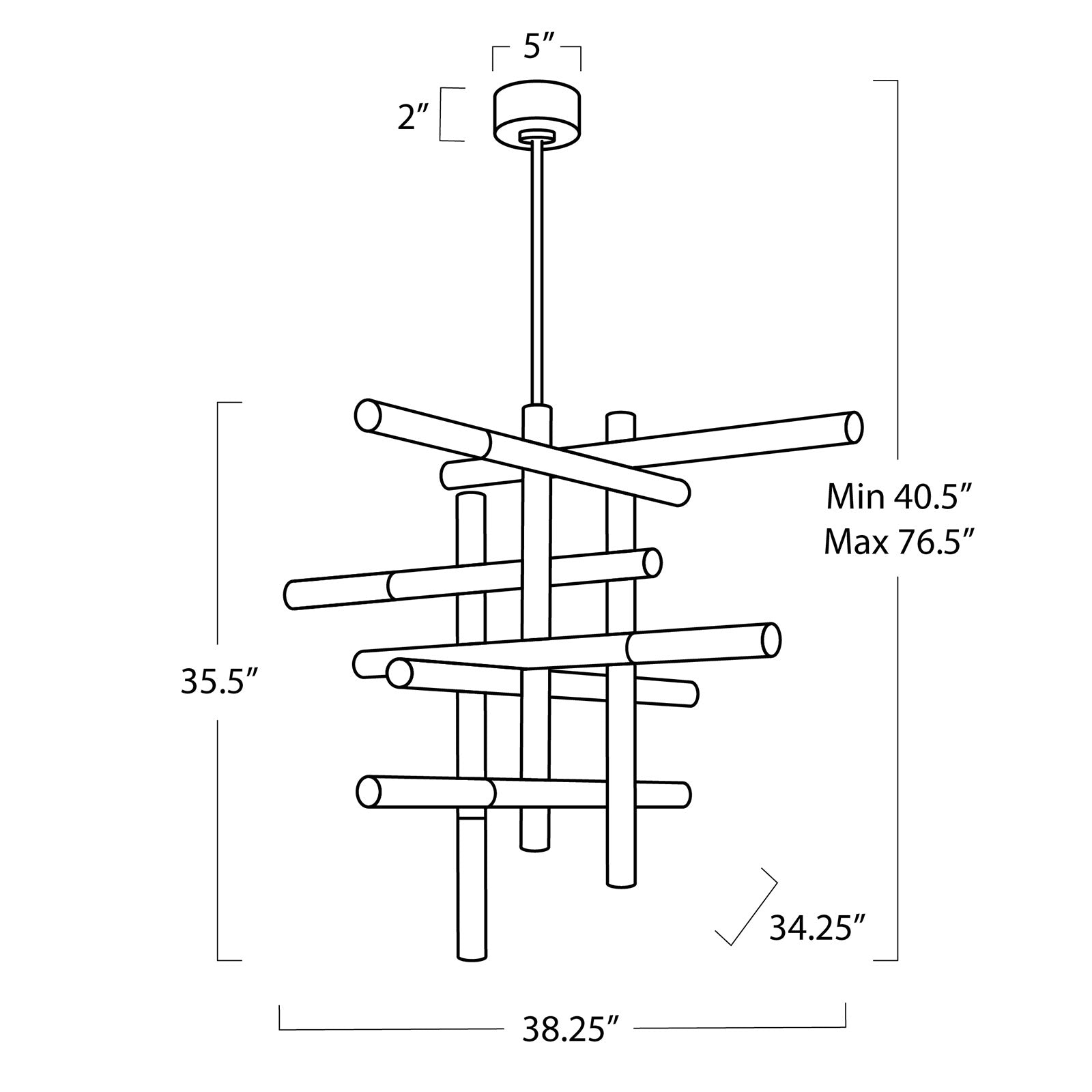 Cass Chandelier (Oil Rubbed Bronze)