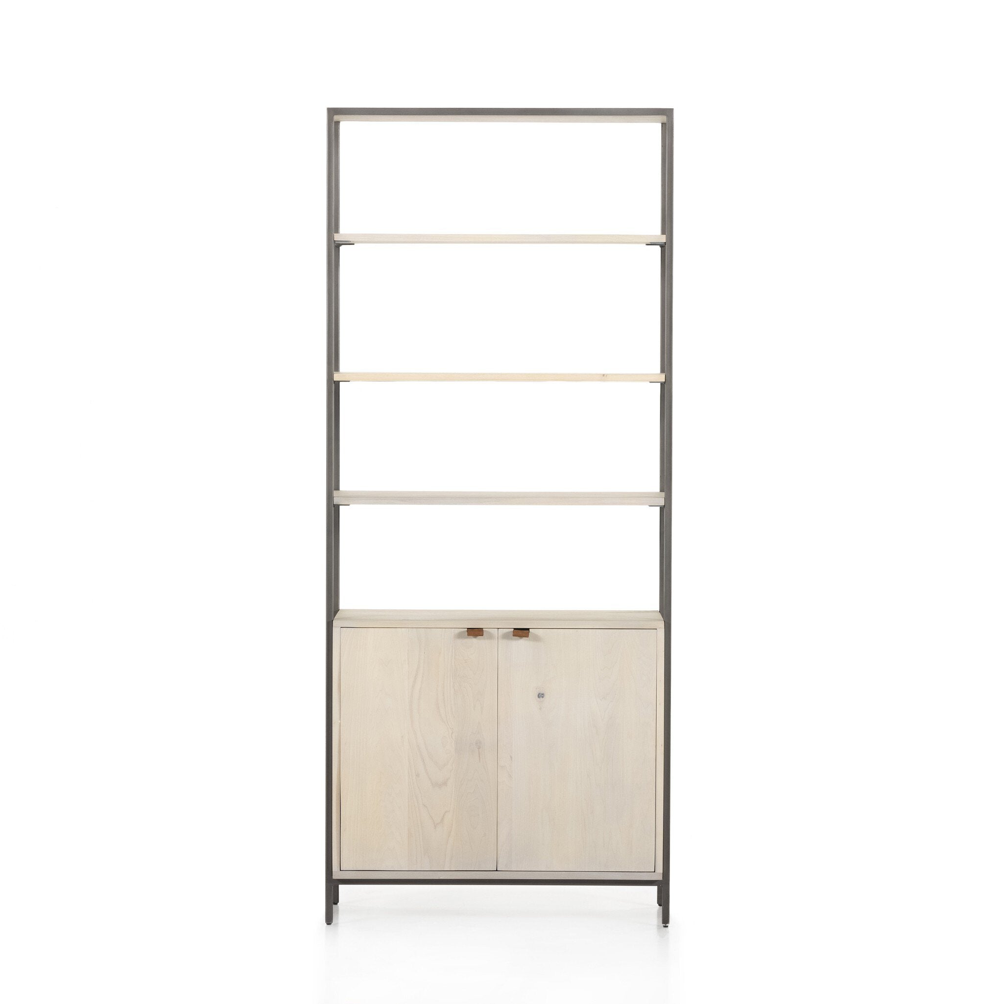 Trey Modular Wide Bookcase - Dove Poplar