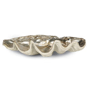 Clam Bowl Large (Ambered Silver Leaf)