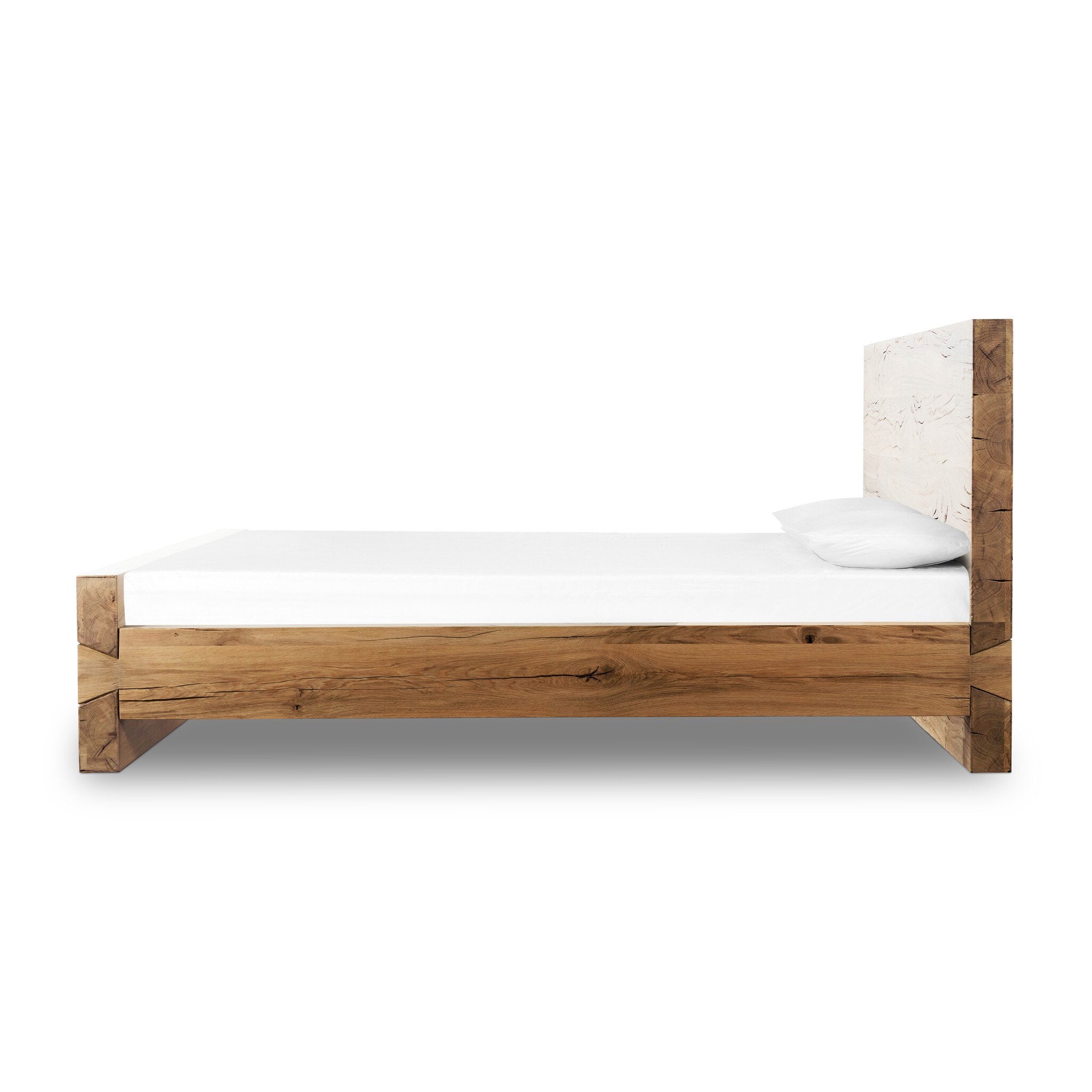 Lia Bed - Natural Reclaimed French Oak