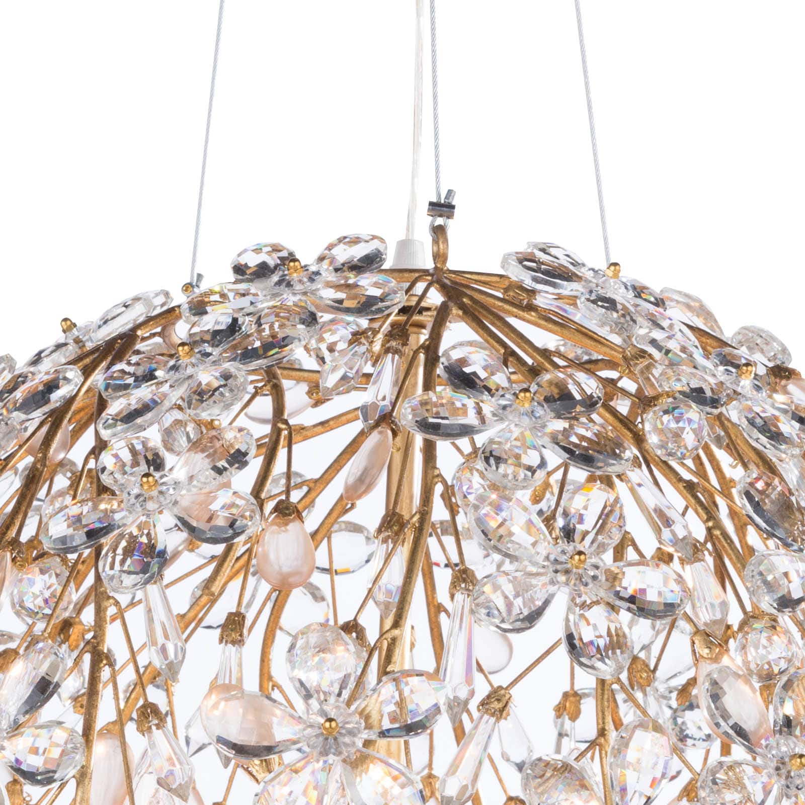 Cheshire Chandelier Small (Gold Leaf)