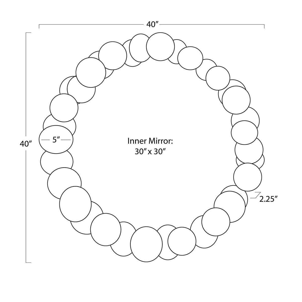 Ember Round Mirror