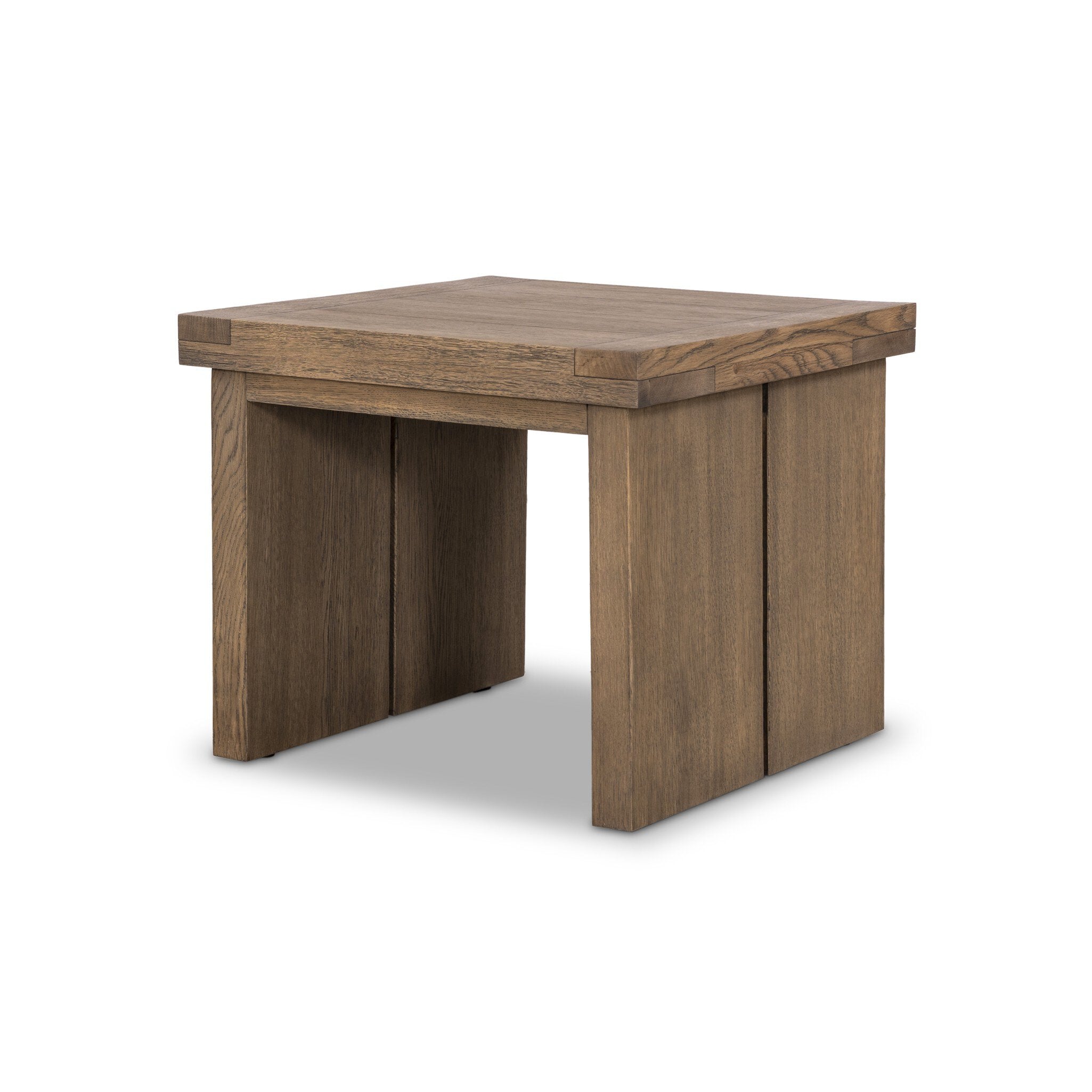 Warby End Table - Worn Oak Veneer