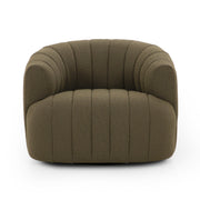 Elliana Swivel Chair - FIQA Boucle Olive