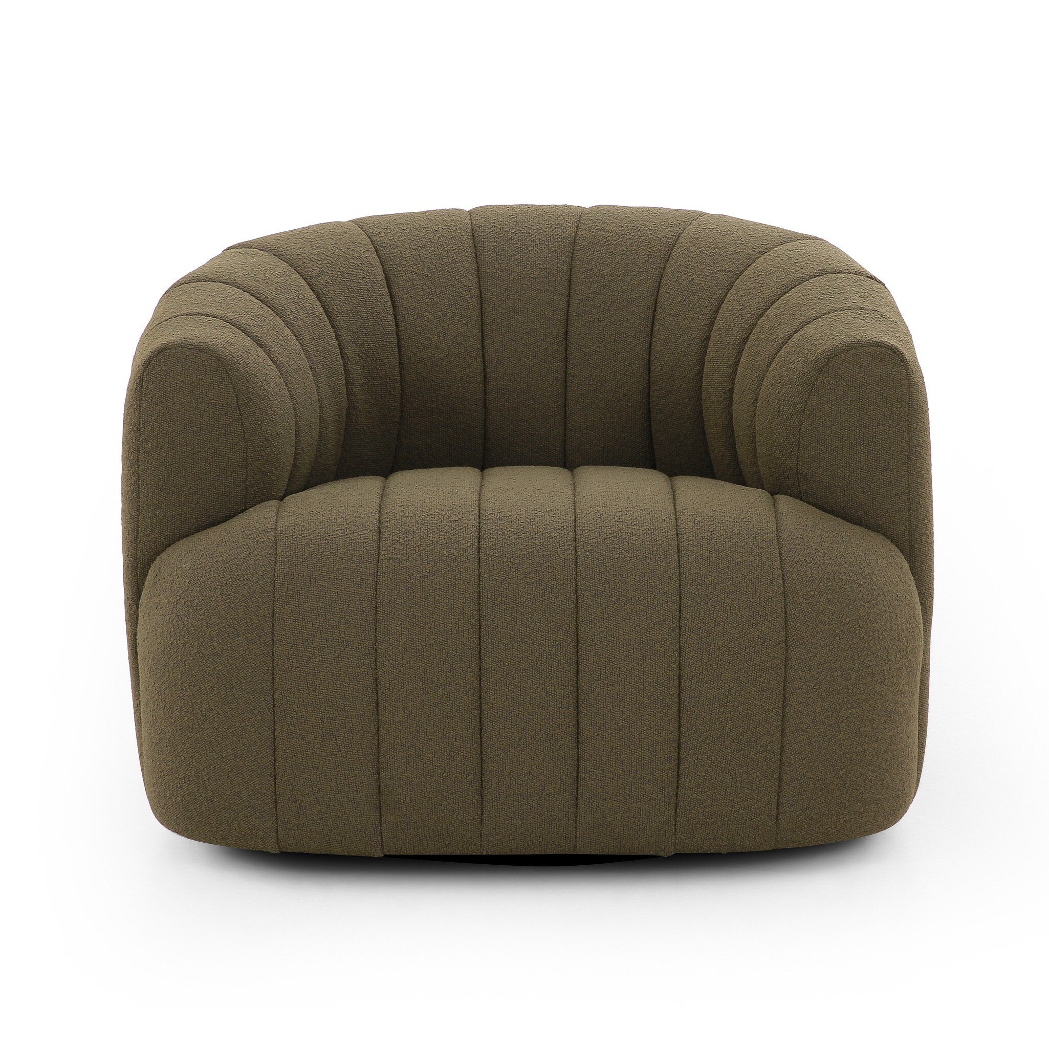 Elliana Swivel Chair - FIQA Boucle Olive