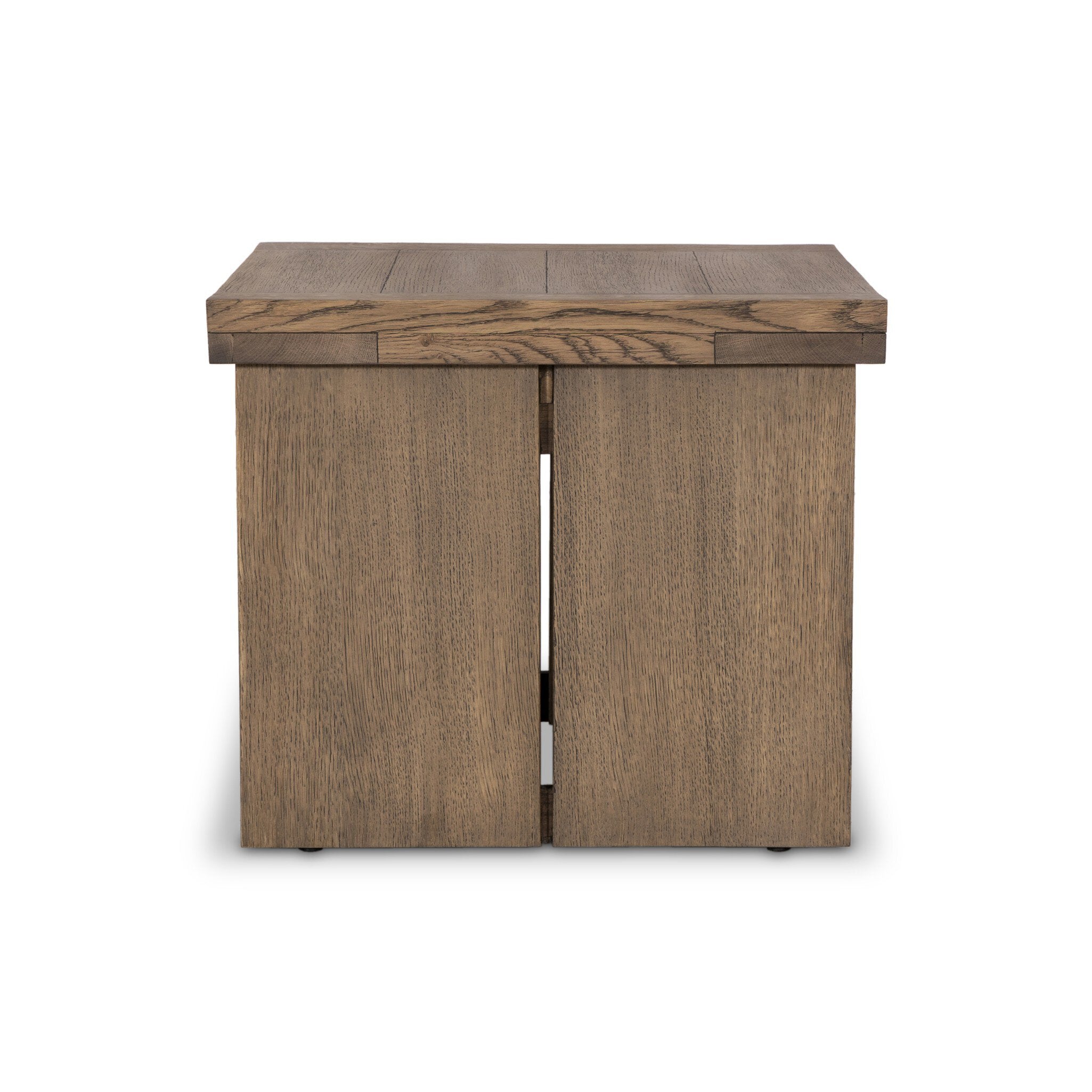 Warby End Table - Worn Oak Veneer