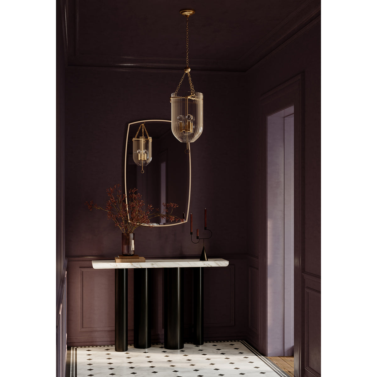 Roxie Pendant (Natural Brass)