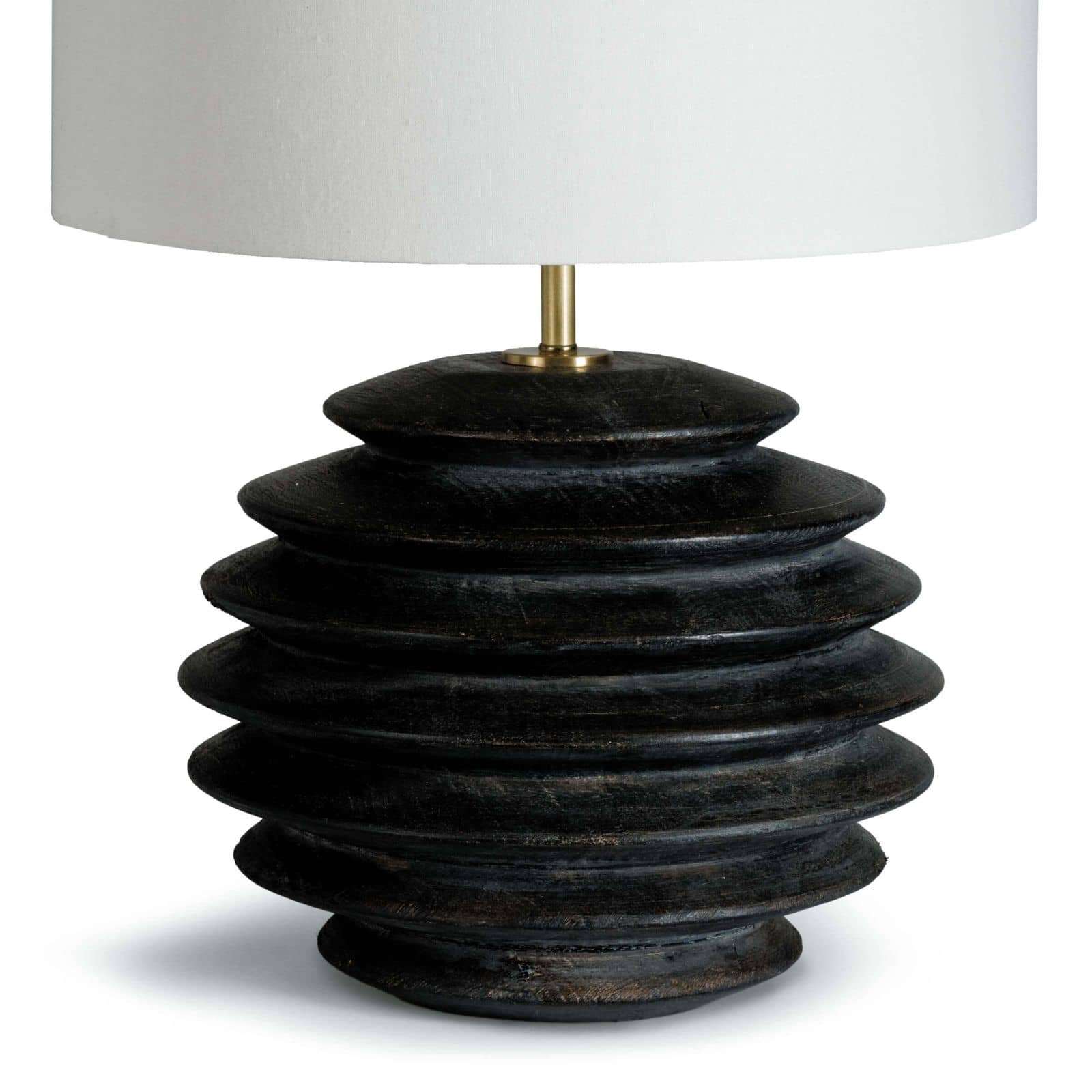 Accordion Table Lamp Round (Ebony)