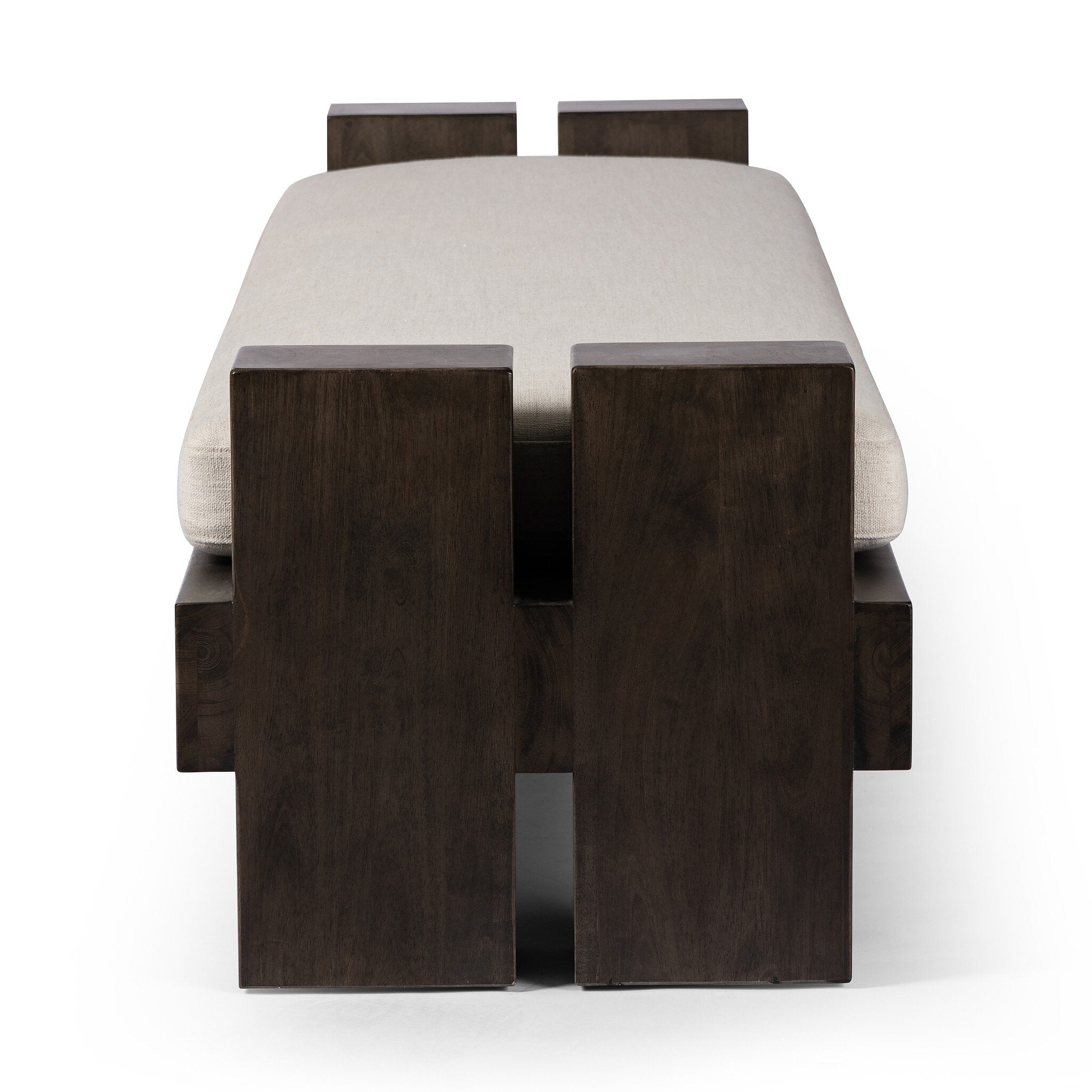 Heavy Wood Accent Bench - Alcala Cream