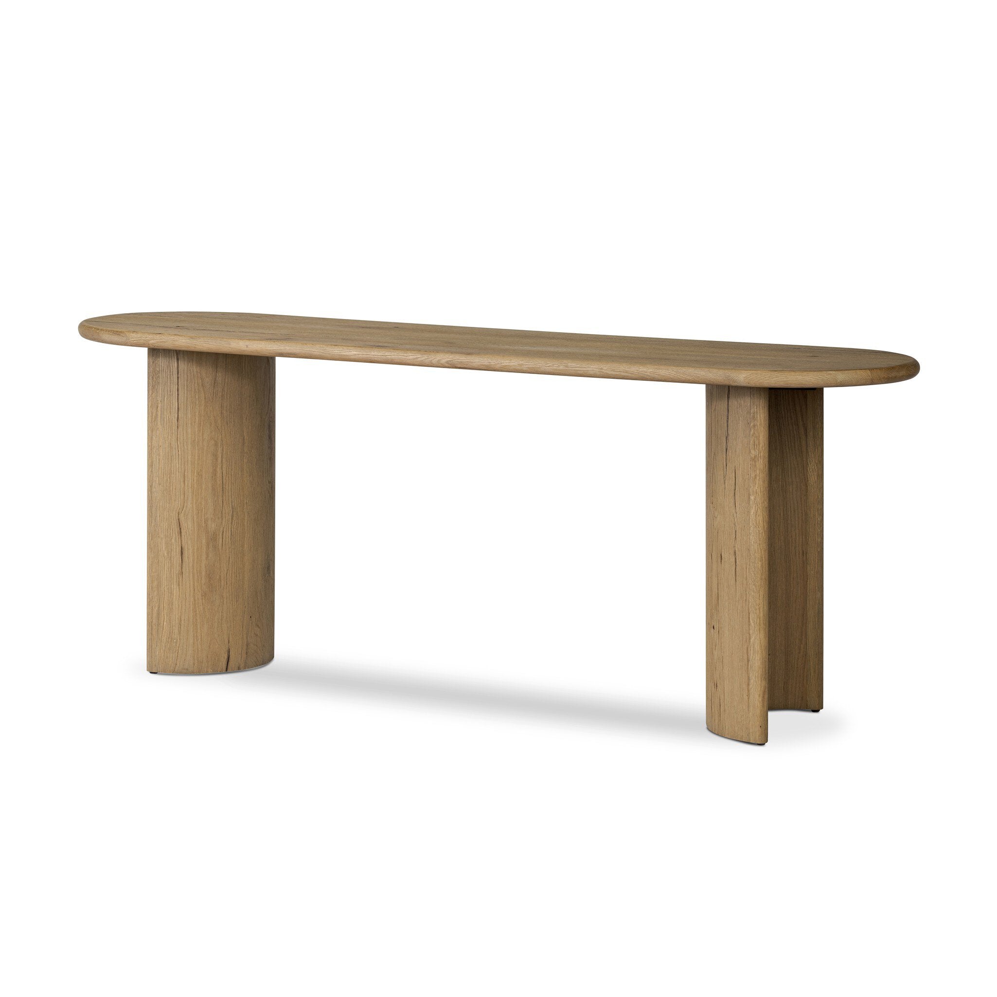 Paden Large Console Table - Worn Oak