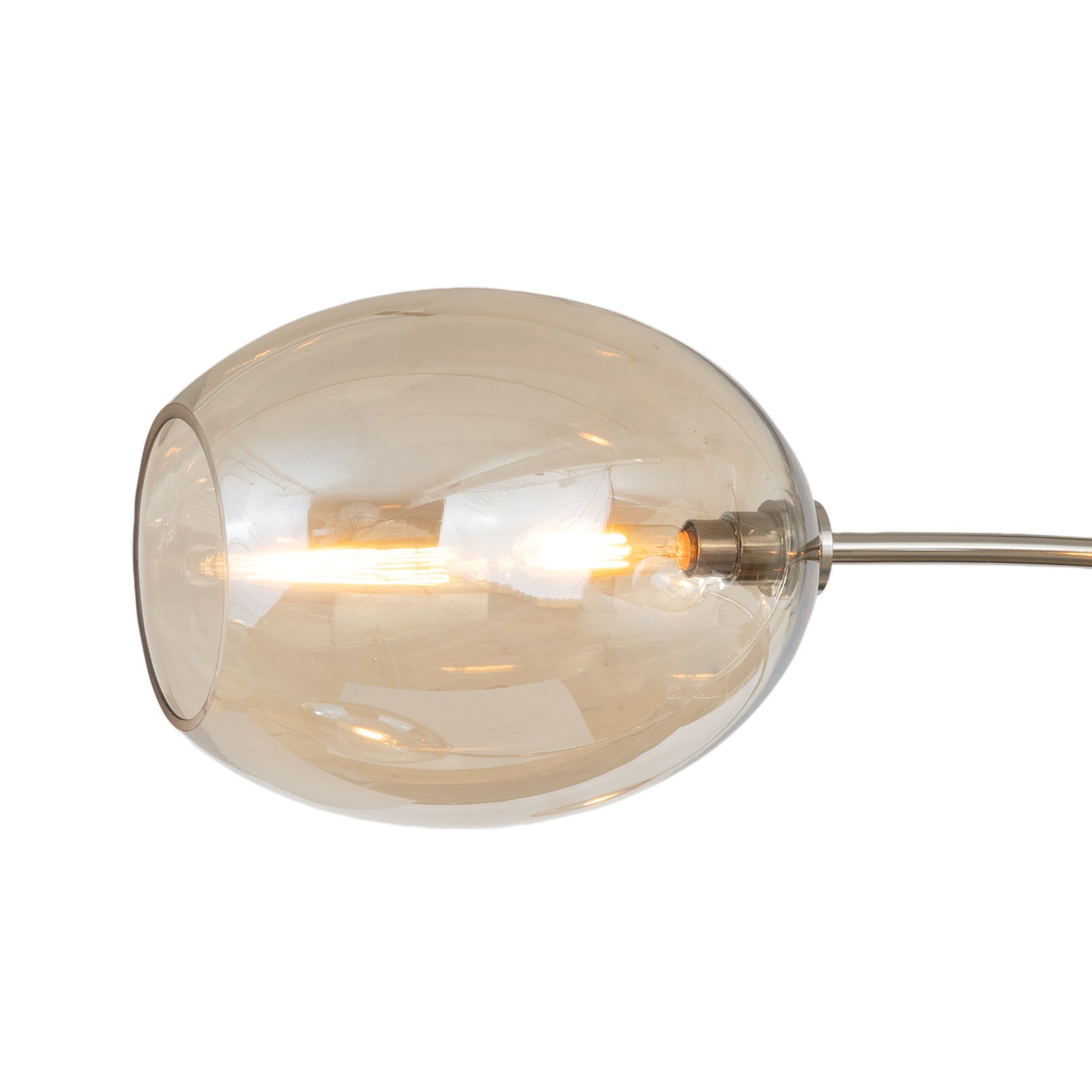 Artemis Chandelier (Polished Nickel with Champagne Glass)