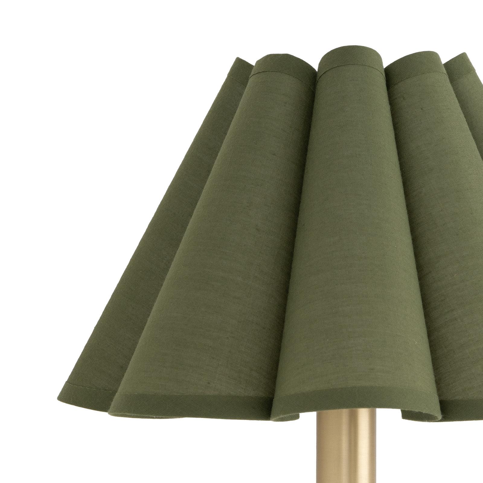 Polly Sconce Single (Natural Brass with Olive Scalloped Shade)