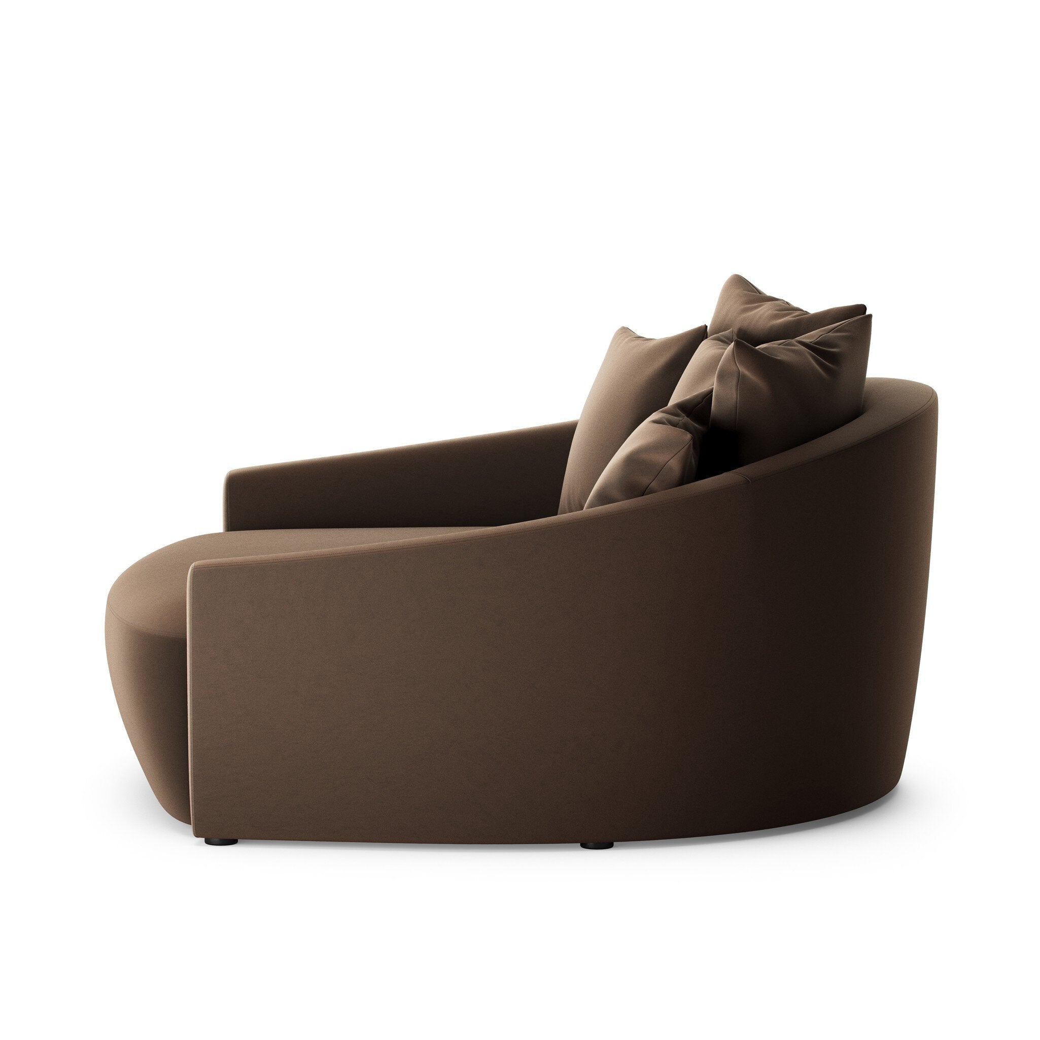 Chloe Media Lounger - Crypton Henry Coffee