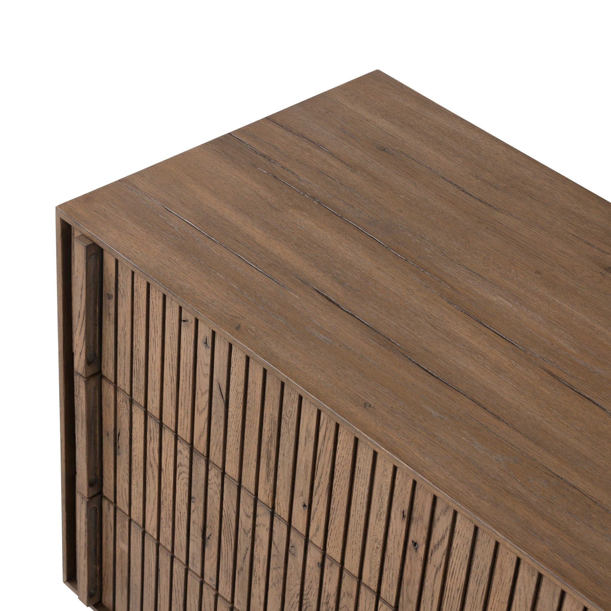 Leo Nightstand - Rustic Grey Veneer