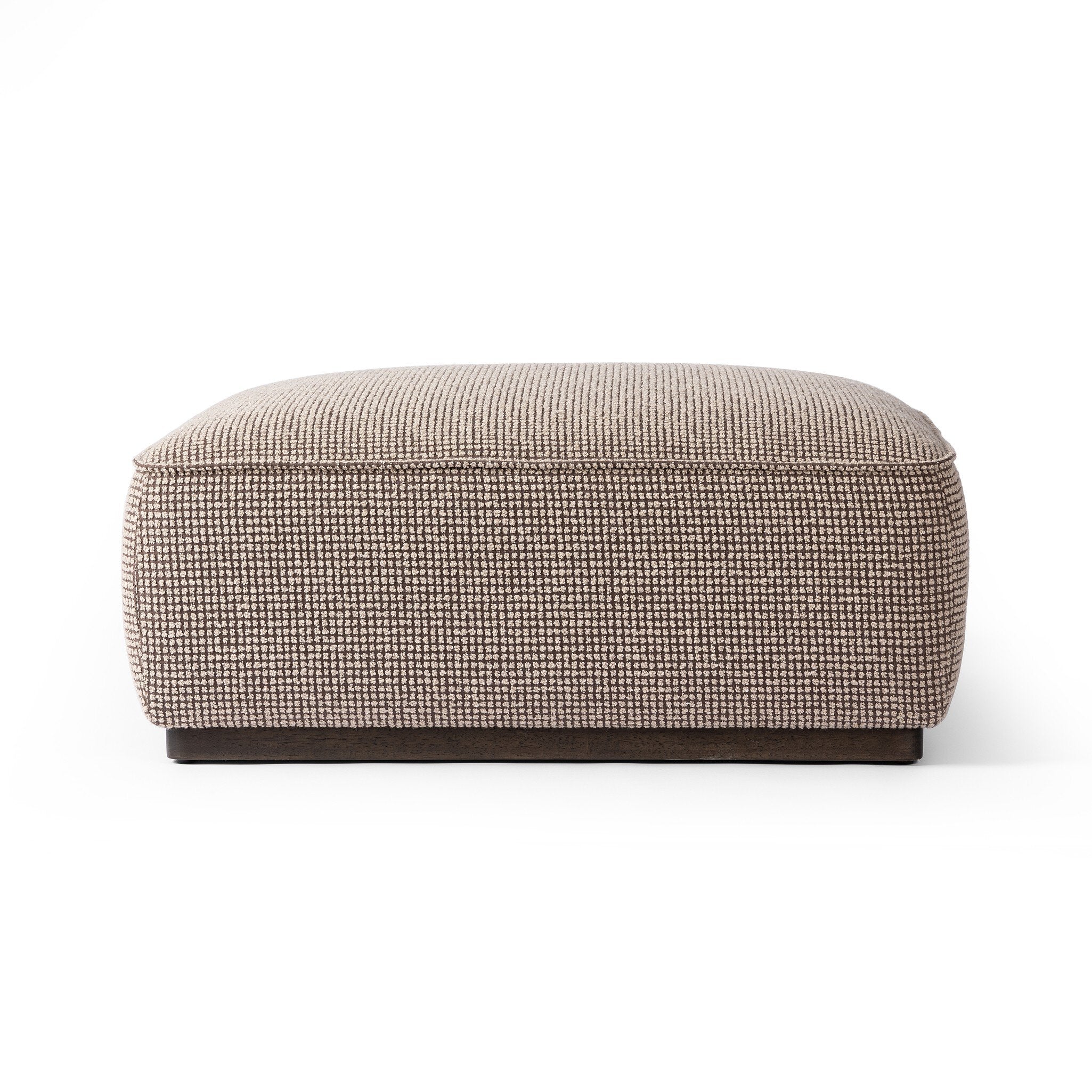 Sinclair Square Ottoman-36" - Barrow Taupe
